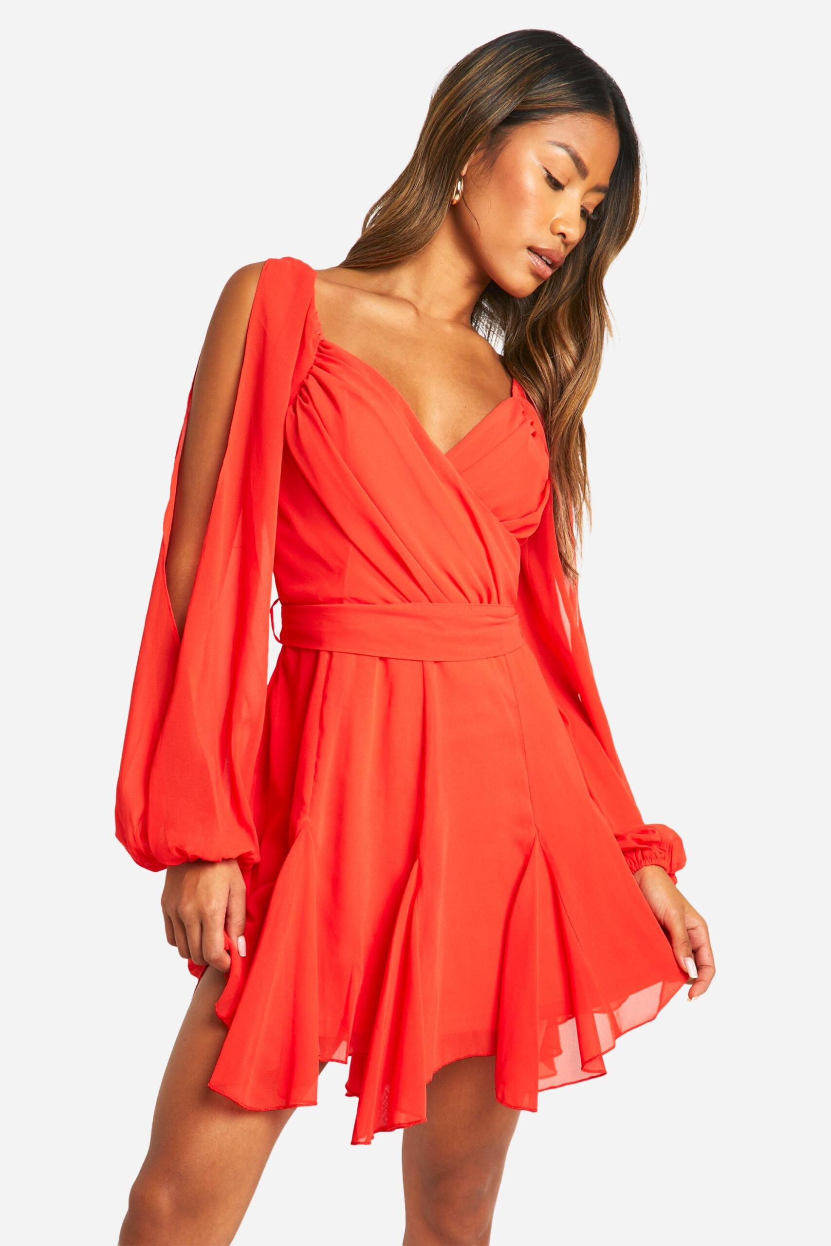 Lace up skater dress sale