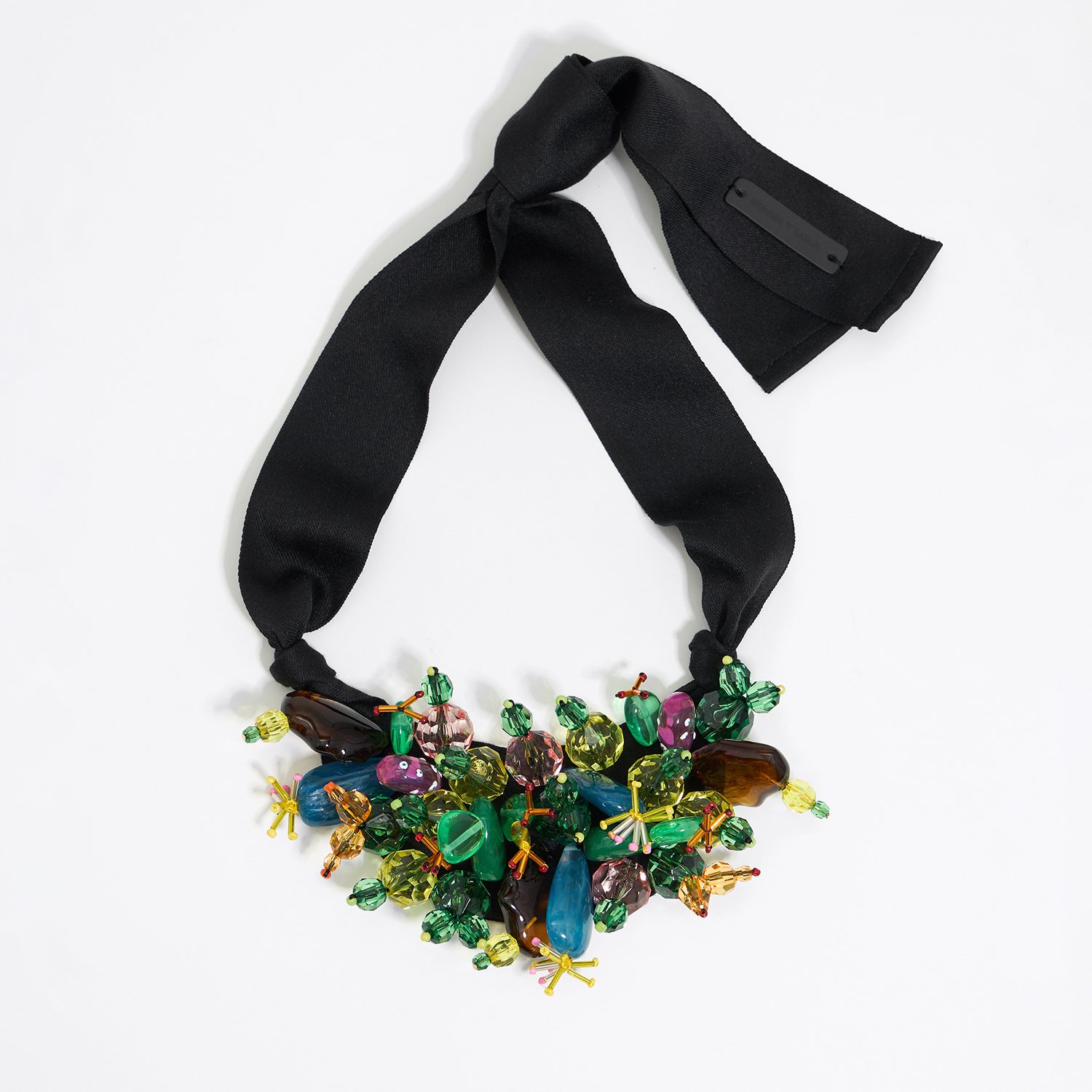 Photograph of BIMBA Y LOLA Resin cactus and beads necklace