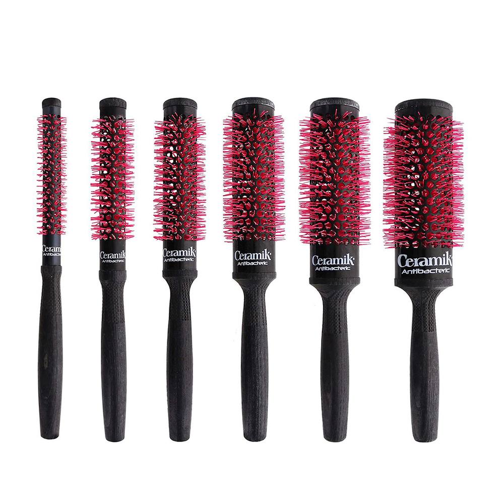 Tek Ceramik Antibateric Oxy Ergonomic Round Hair Brushes Full