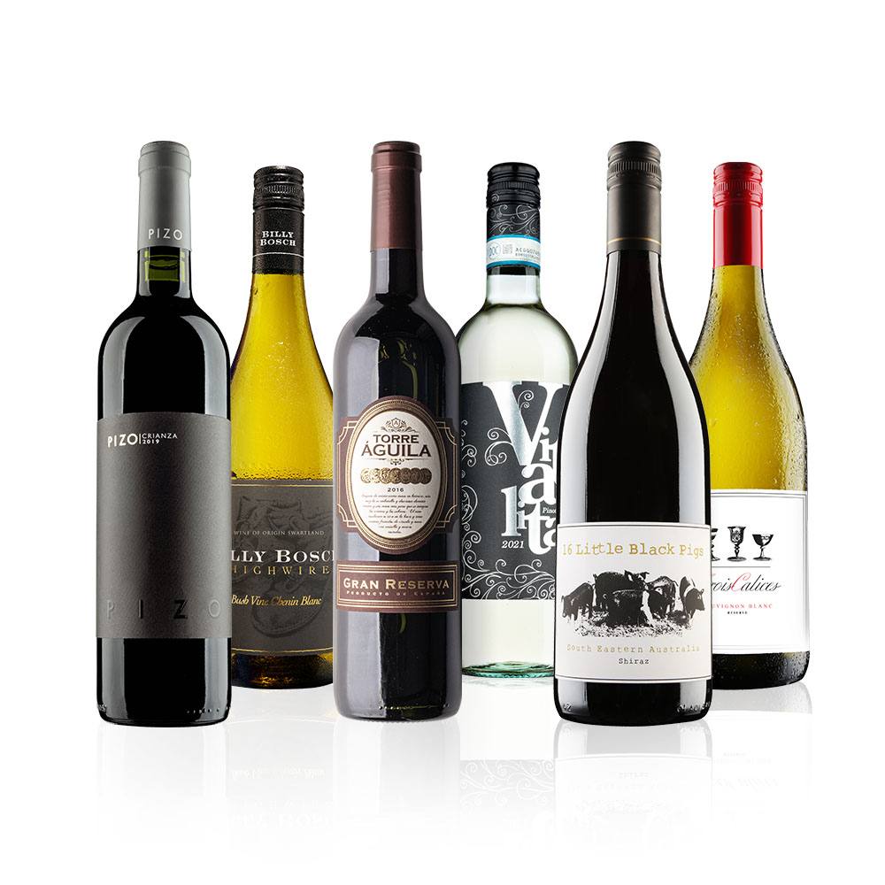Virgin Wines Customer Favourites Mixed Wine Case 6 Bottles (75cl) in White
