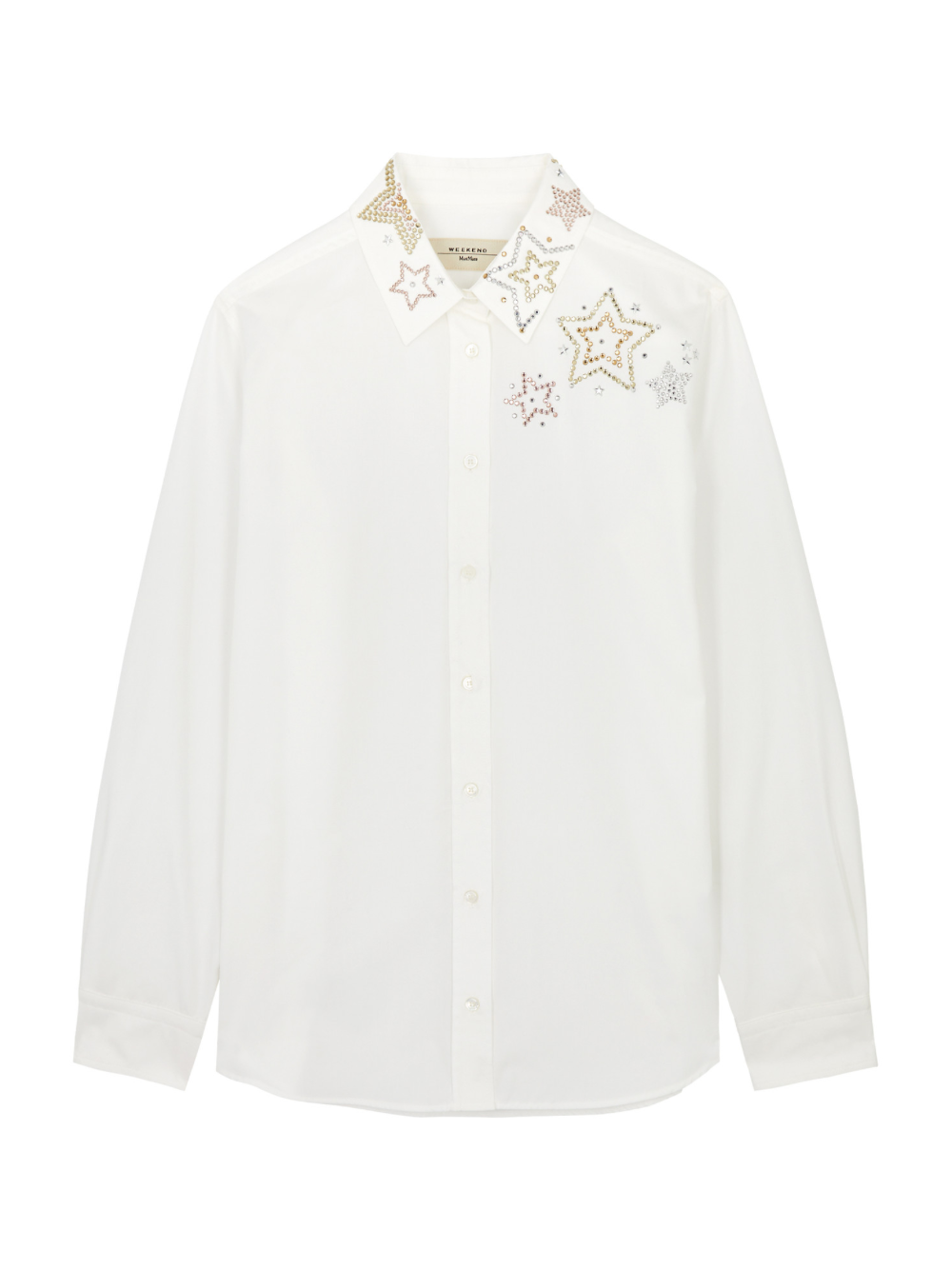 Photograph of MaxMara Weekend Donnola Crystal Embellished Shirt White