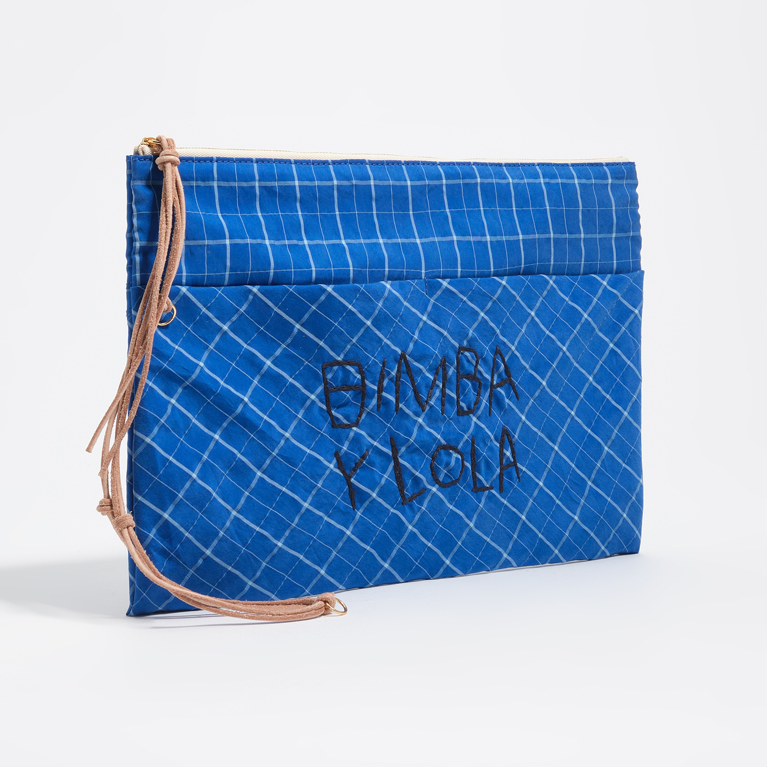 BIMBA Y LOLA Electric blue zip clutch