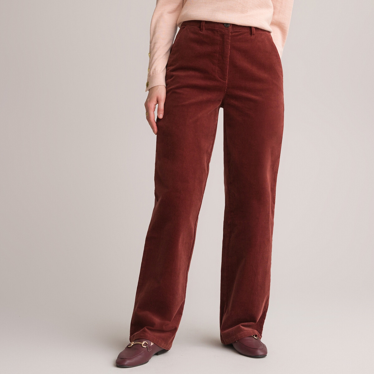 Photograph of Anne Weyburn Stretch Corduroy Trousers with Wide Leg