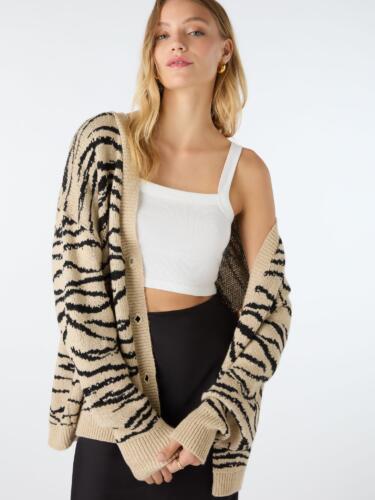 Amelia Oversized Zebra Cardigan Rather Saucy