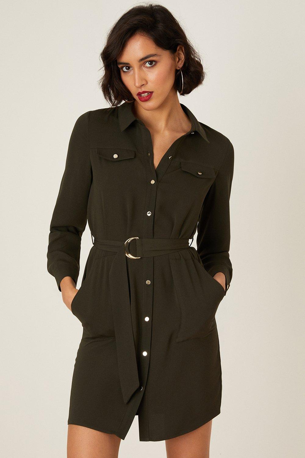 Photograph of Dorothy Perkins Womens Utility Mini Shirt Dress