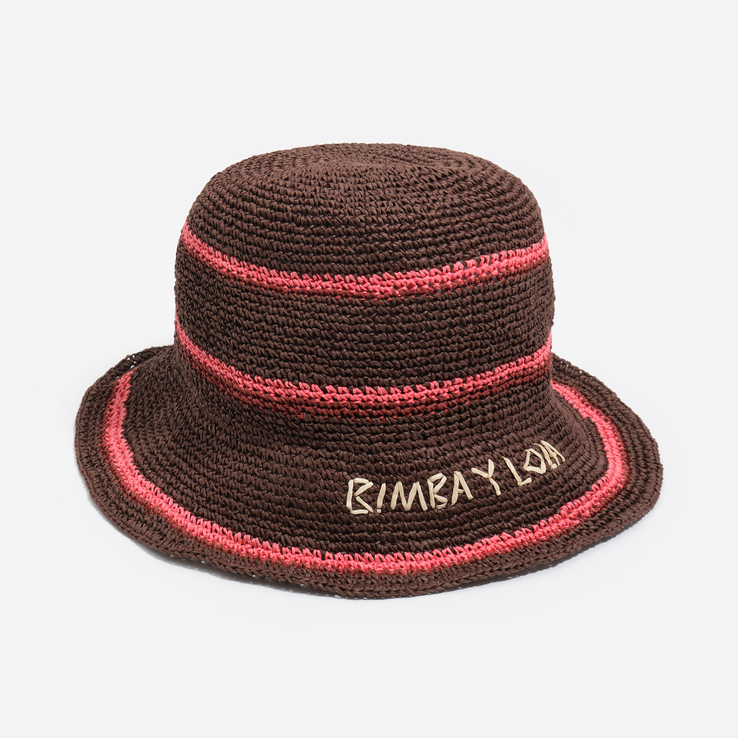 BIMBA Y LOLA Raffia-effect hat brown