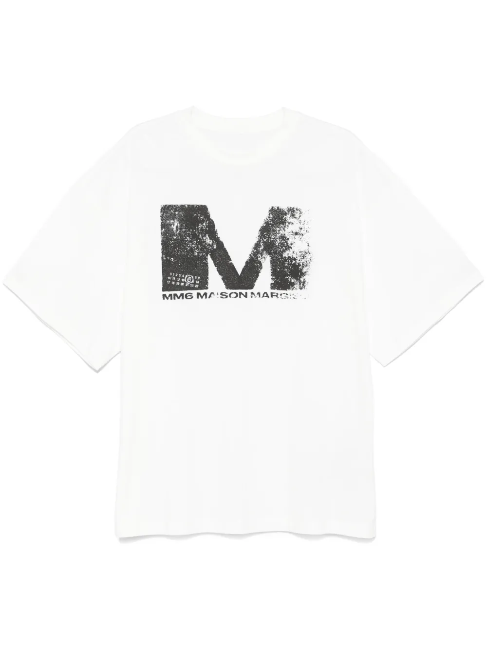 Photograph of MM6 Maison Margiela Graphic-Print T-Shirt White