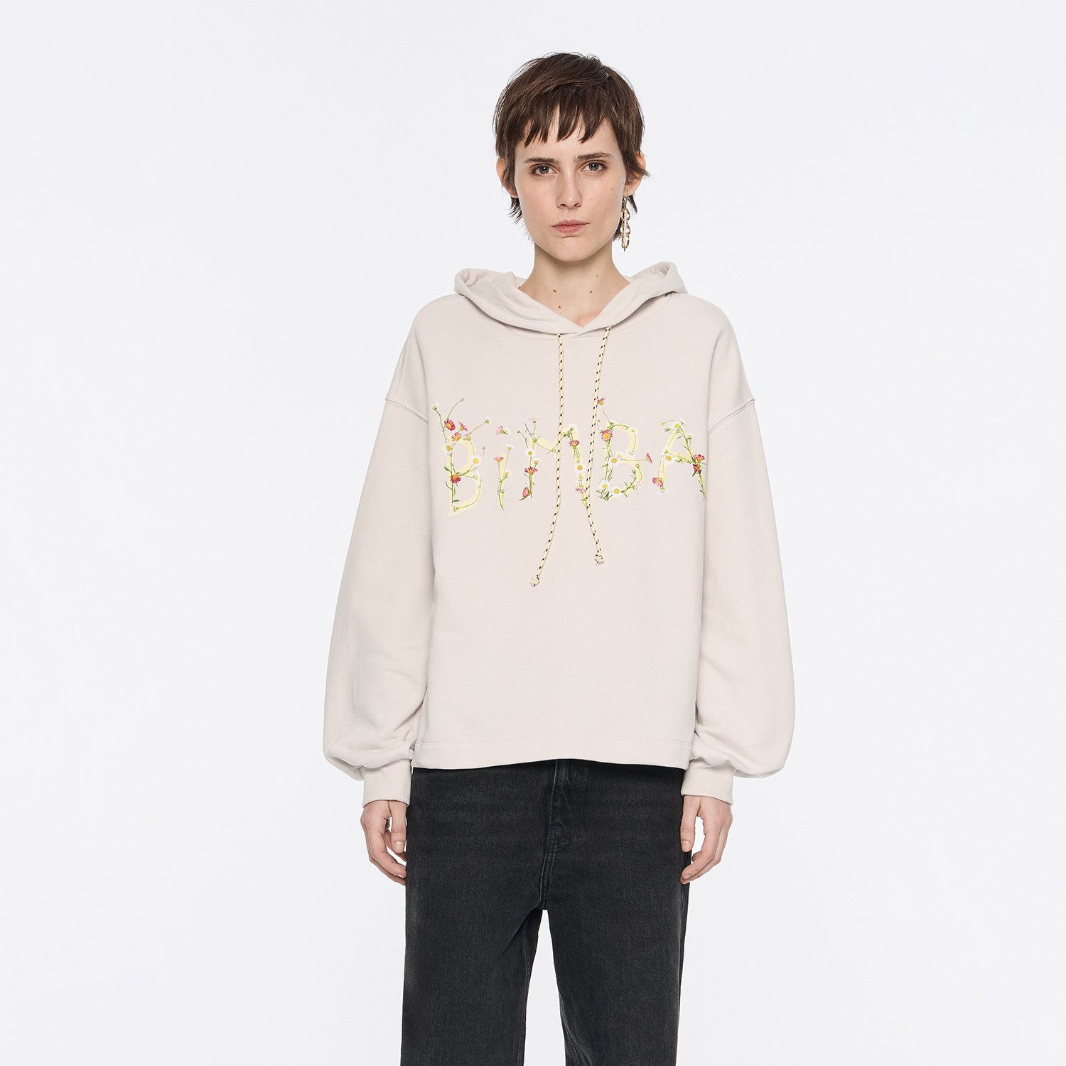 Photograph of BIMBA Y LOLA Ice gray logo sweatshirt