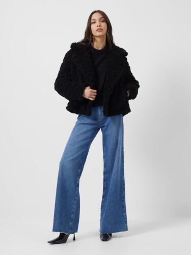 French Connection Bobby Borg Cropped Jacket Black Rather Saucy
