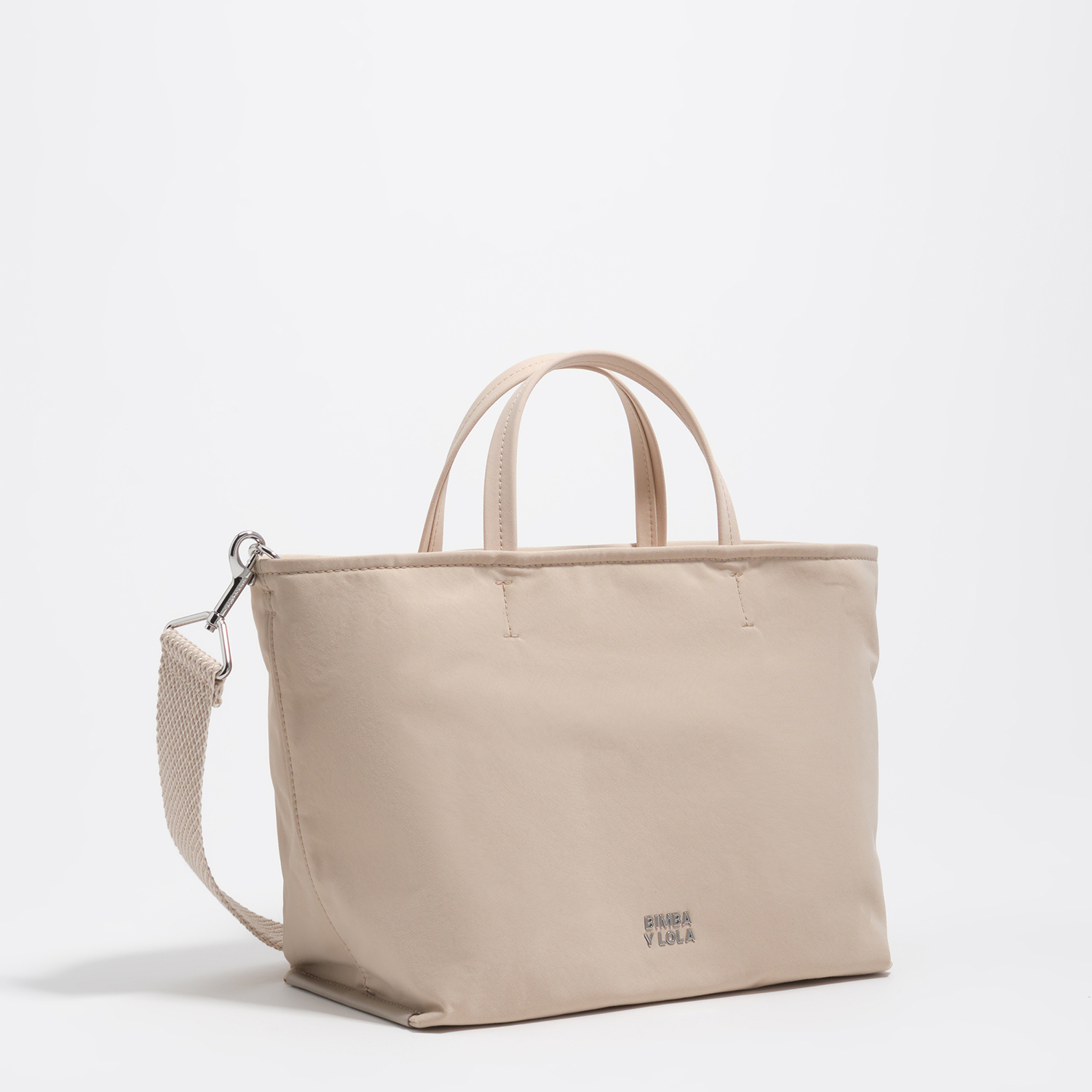 BIMBA Y LOLA Medium sand gabardine shopper bag