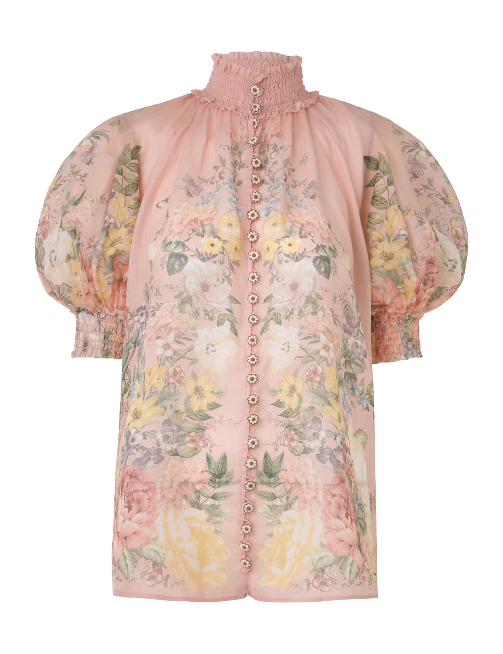 Photograph of Zimmermann Waverly Short Sleeves Blouse Pink