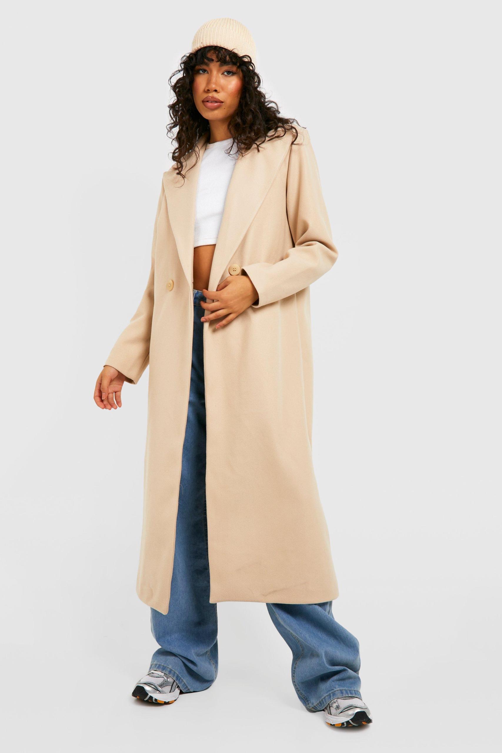 Women's maxi length wool coat on sale