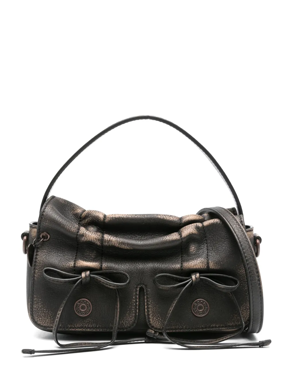 Photograph of Acne Studios Micro Multi-Pocket CrossBody Bag Dark Brown