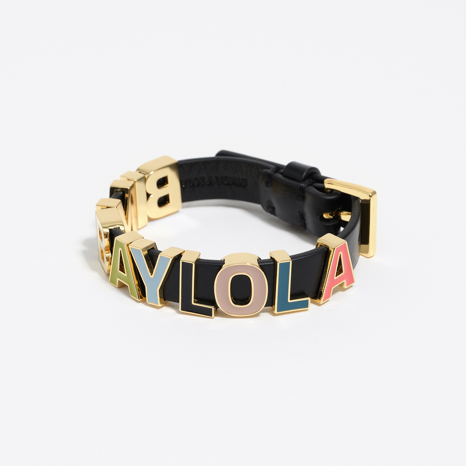 BIMBA Y LOLA Multicolored logo strap bracelet