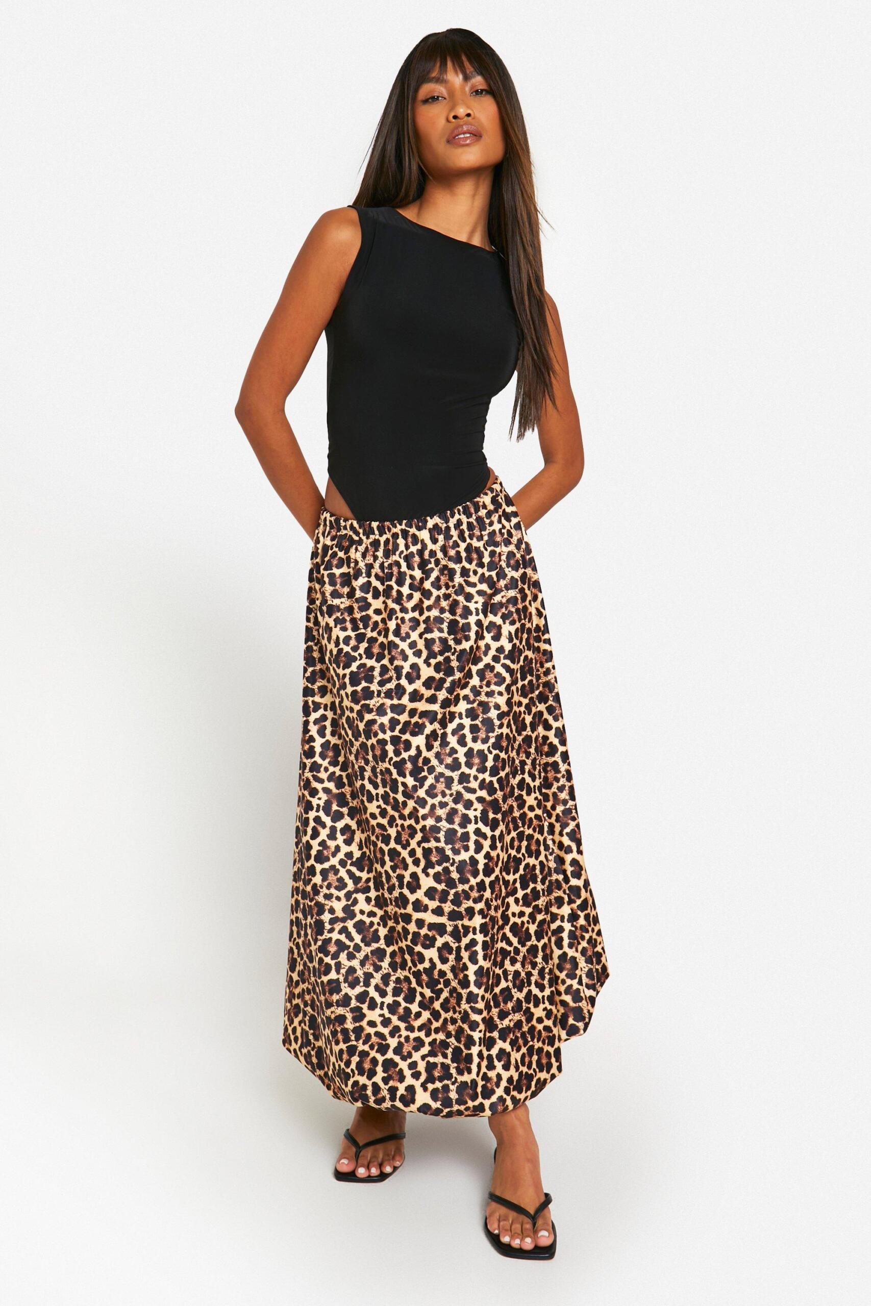 Leopard skirt womens deals