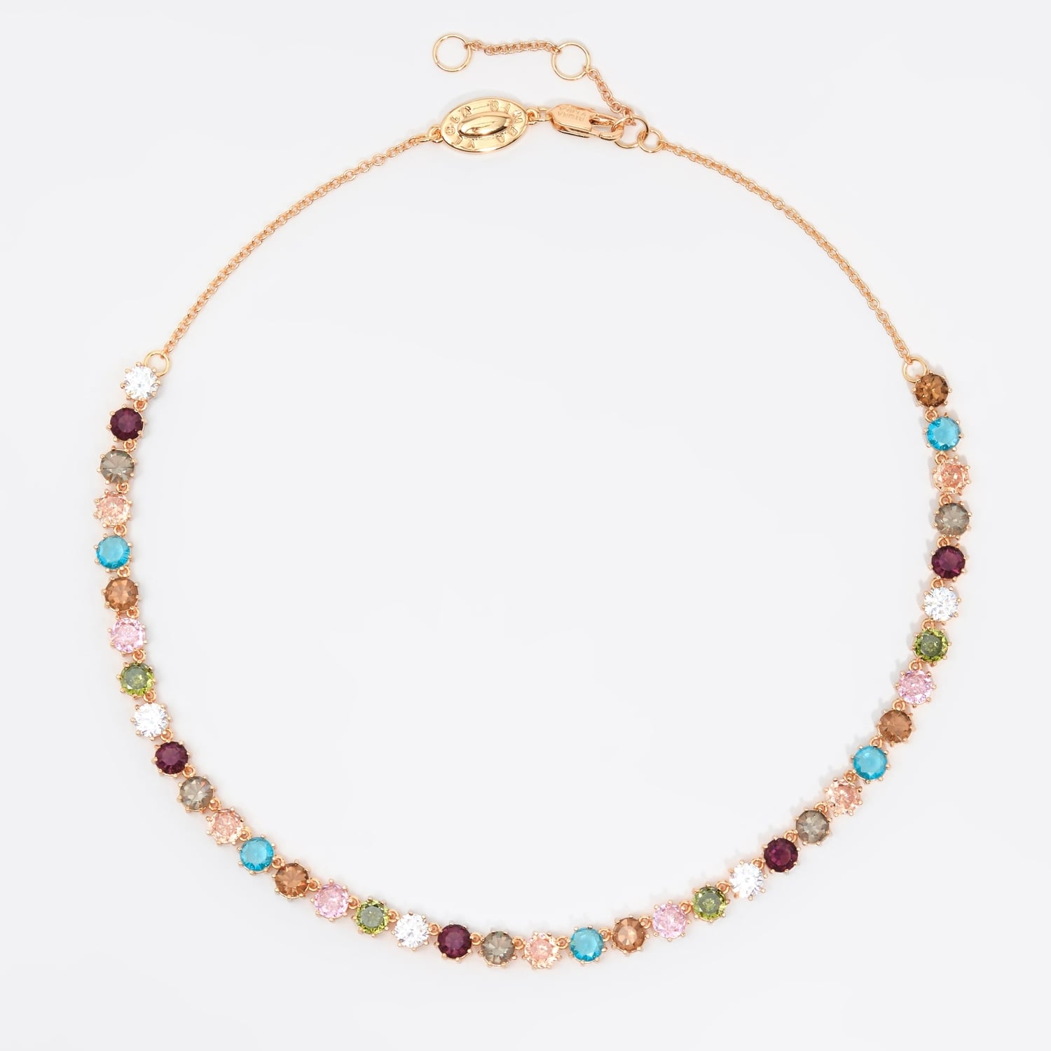 BIMBA Y LOLA Chain and multicolor crystals necklace