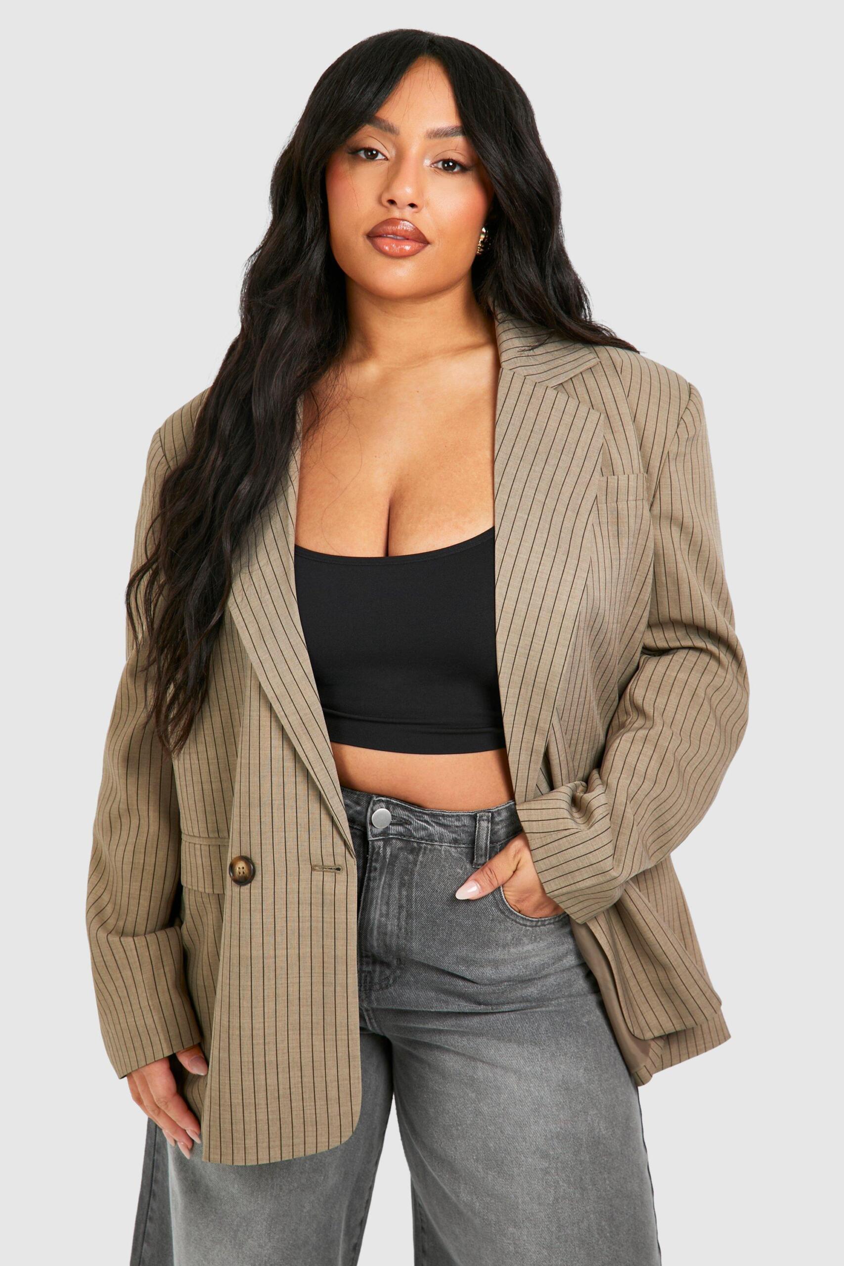 Womens plus blazer top