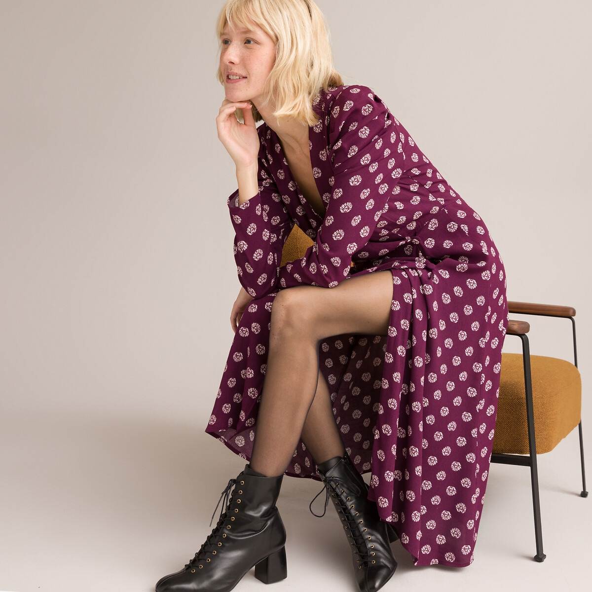 Photograph of La Redoute Collections Jersey Full Midi Dress