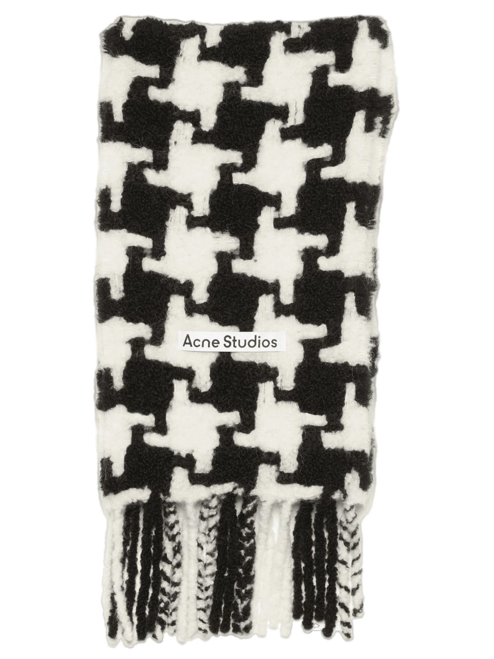 Photograph of Acne Studios Houndstooth Scarf Black/white