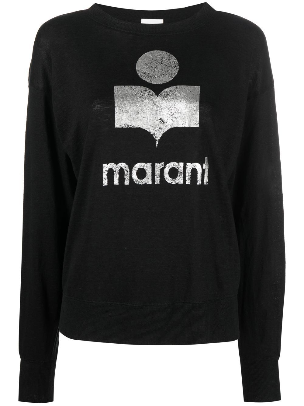 Photograph of Marant Étoile Klowia Linen T-Shirt Black