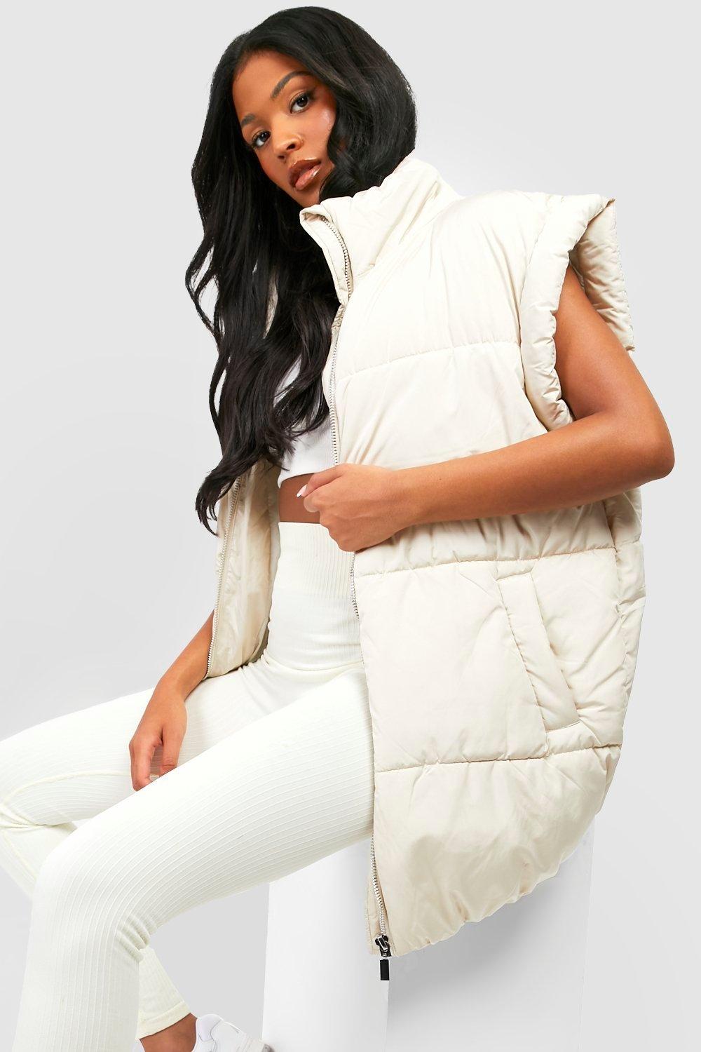 Photograph of Boohoo Womens Tall Oversized Shoulder Detail Gilet