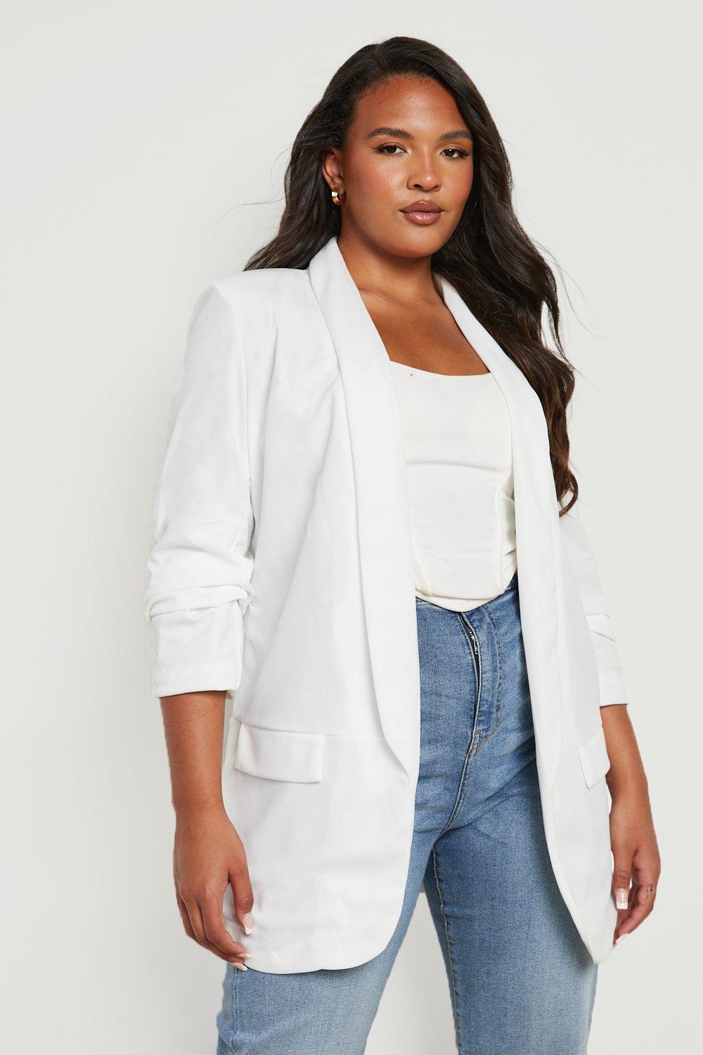 Womens plus blazer hotsell
