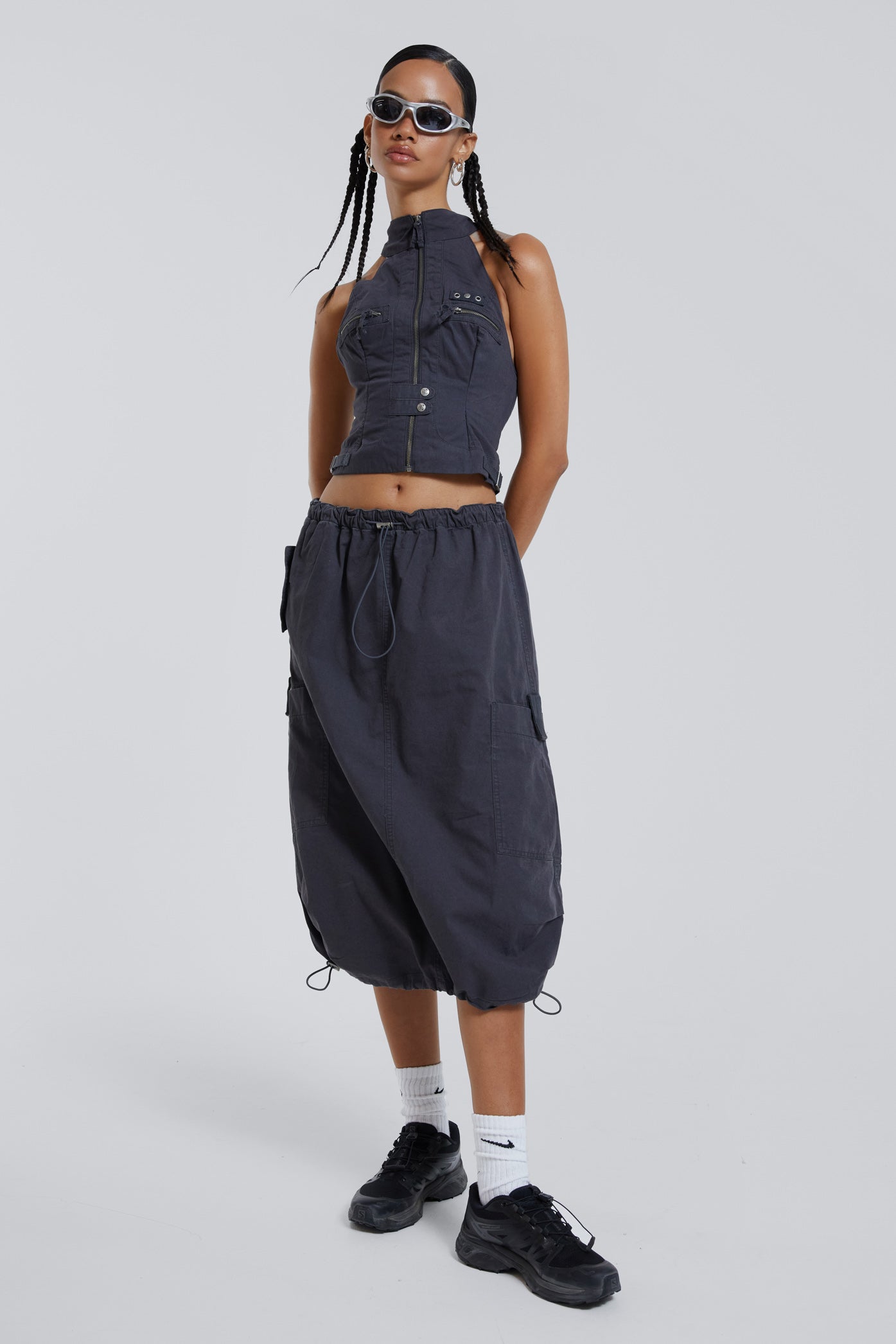 Midi cargo skirt uk top