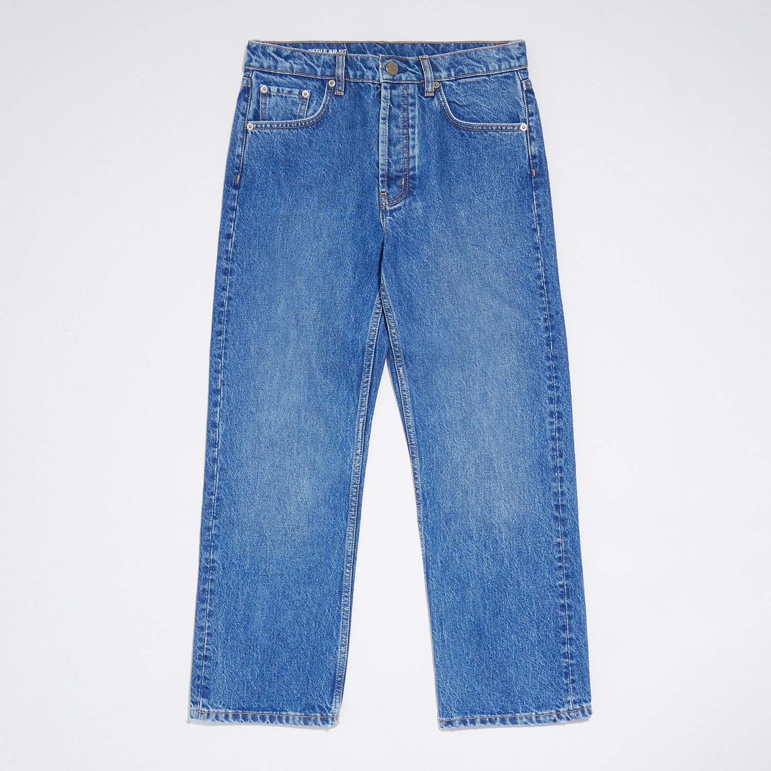 Photograph of BIMBA Y LOLA STRAIGHT CROPPED - Dark blue jeans