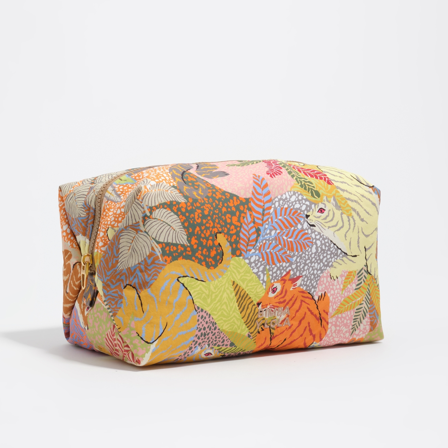 BIMBA Y LOLA Large Wild print nylon make-up case