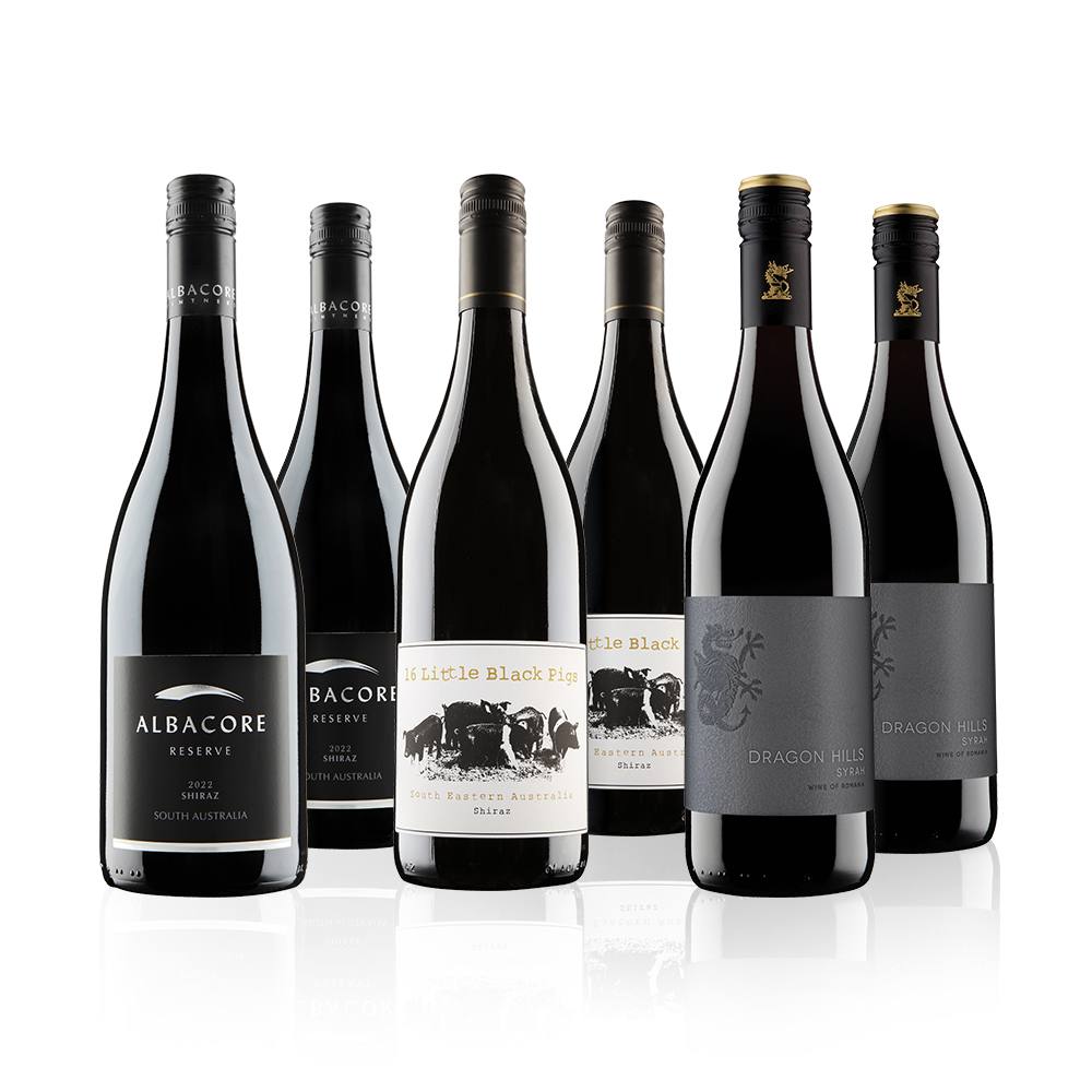 Virgin Wines The Best Of Shiraz Red Wine Case 6 Bottles (75cl) in White