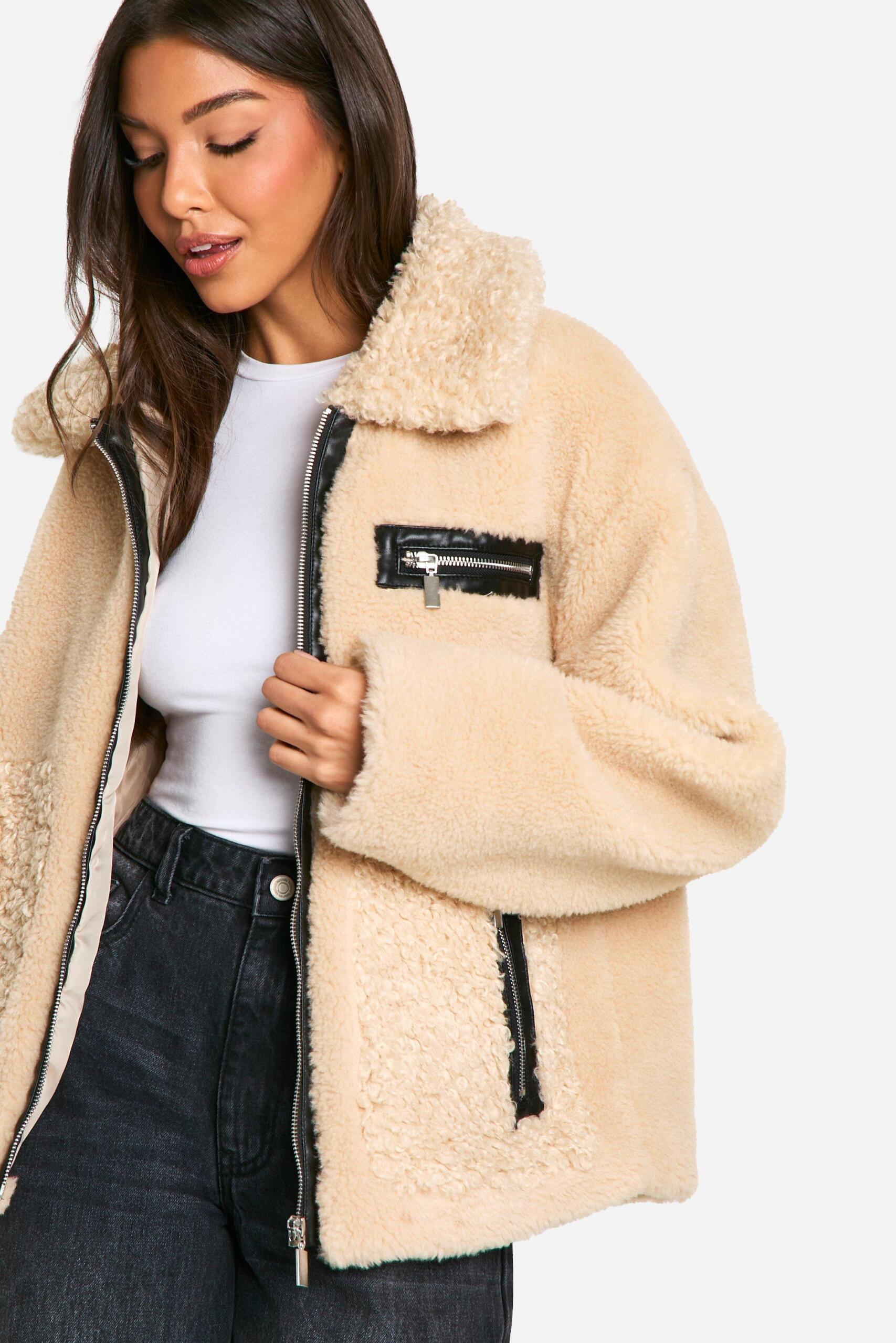 Teddy faux fur aviator sales