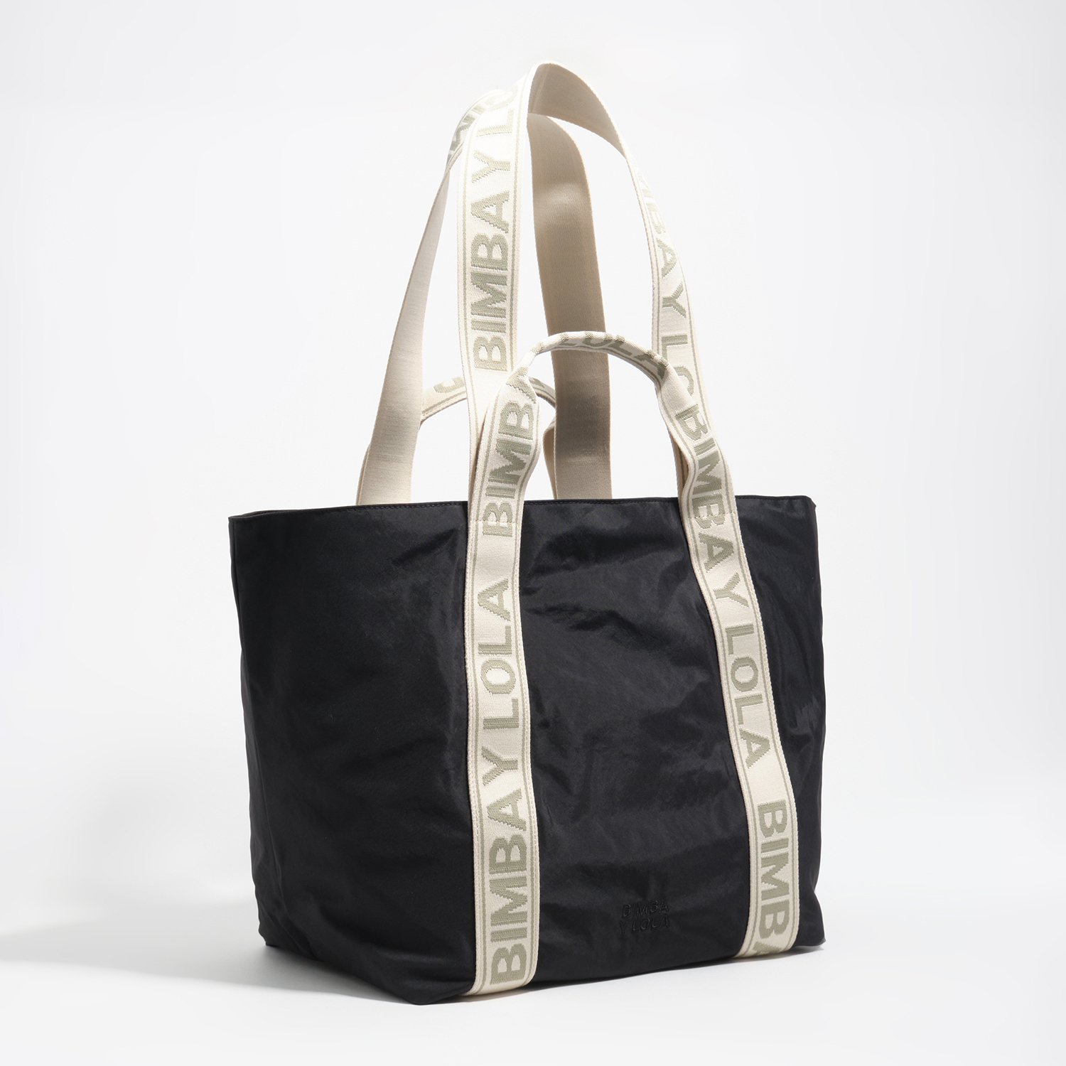 BIMBA Y LOLA Large graphite nylon bag