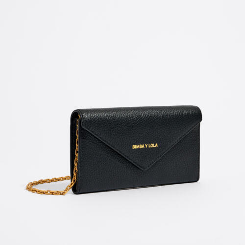 Bimba Y Lola Black leather wallet/mini bag | Rather Saucy
