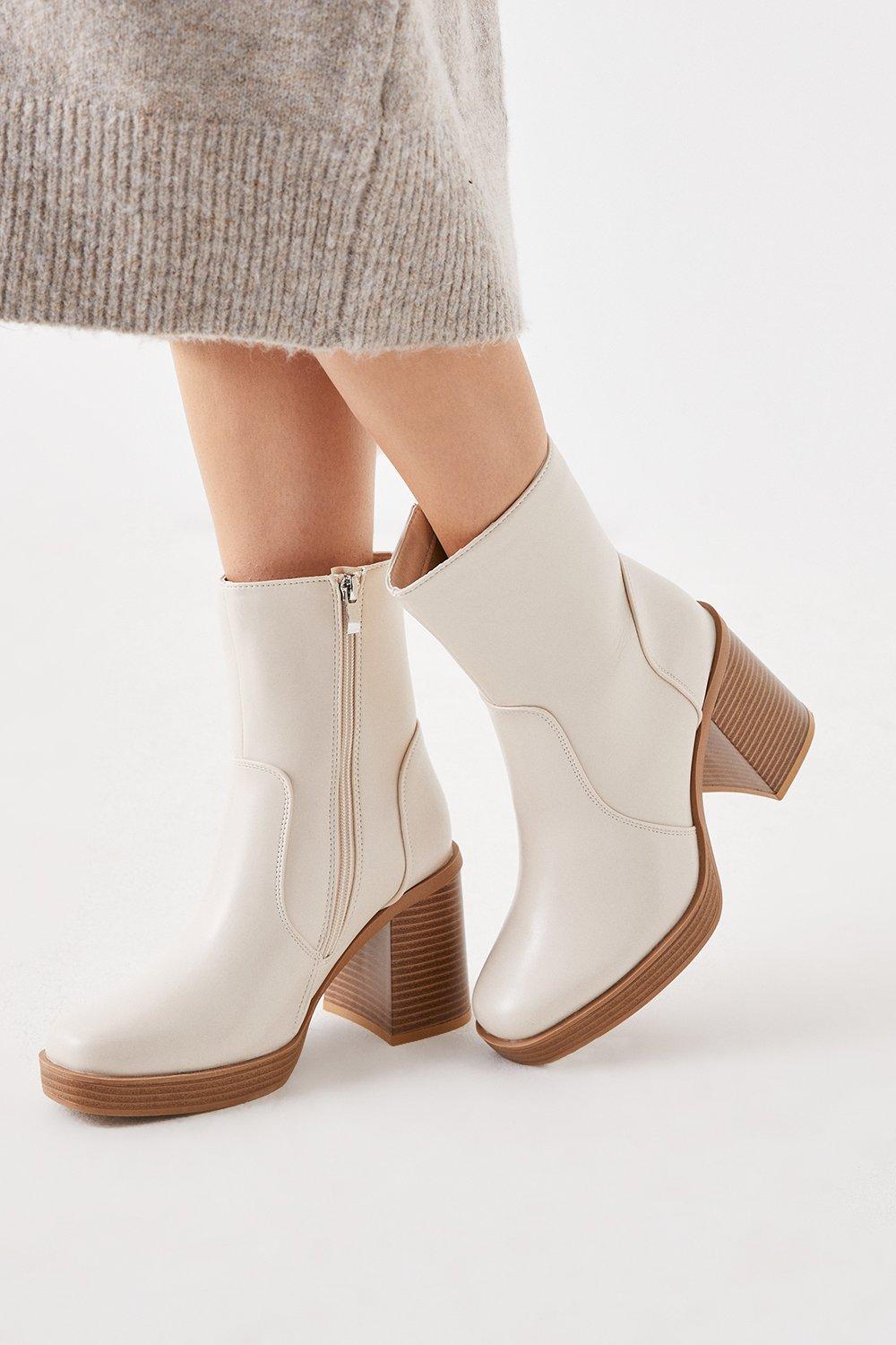Dorothy Perkins Womens Faith Aria Platform Ankle Boots Rather Saucy