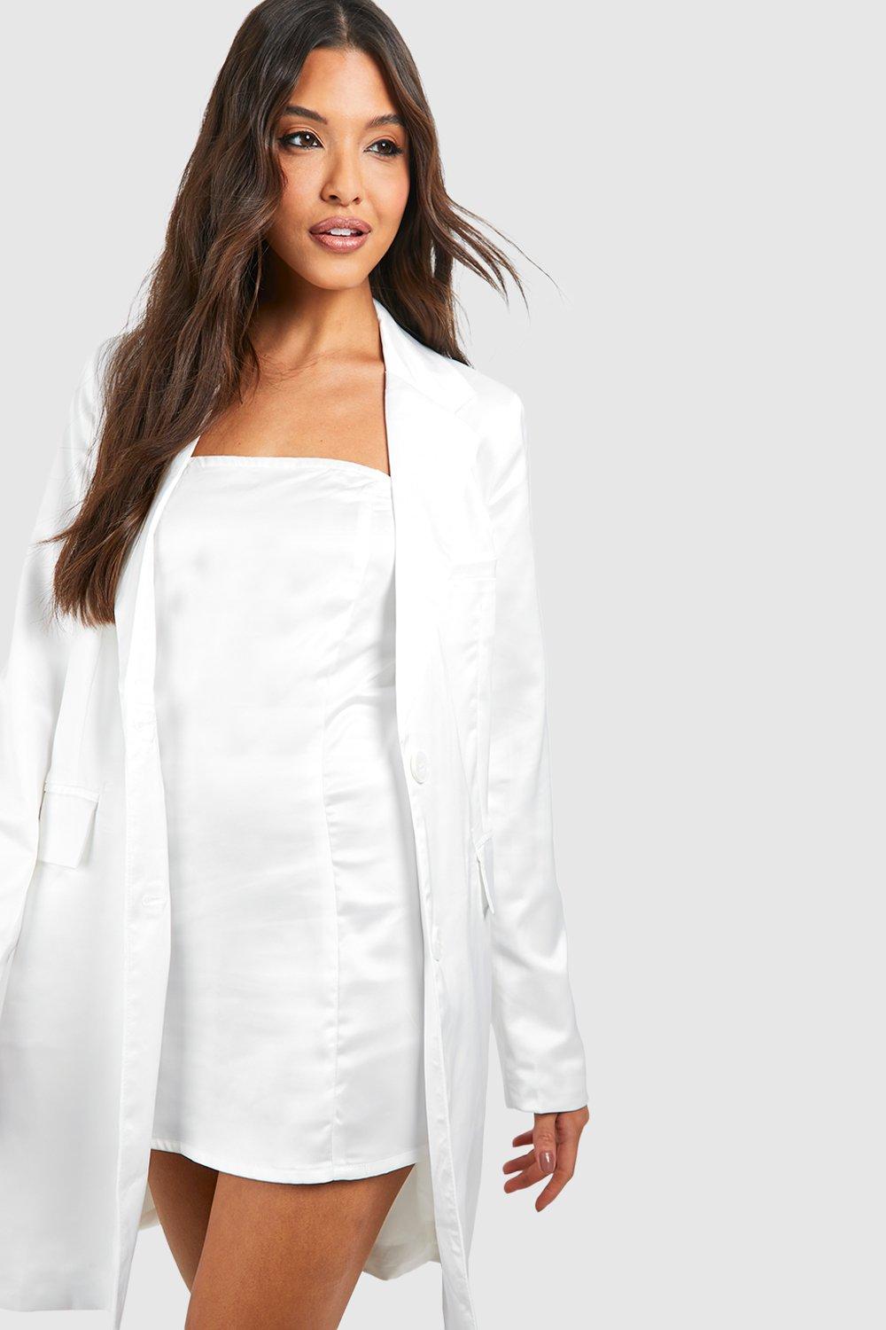 Boohoo Womens 2 In 1 Blazer Dress Set Rather Saucy