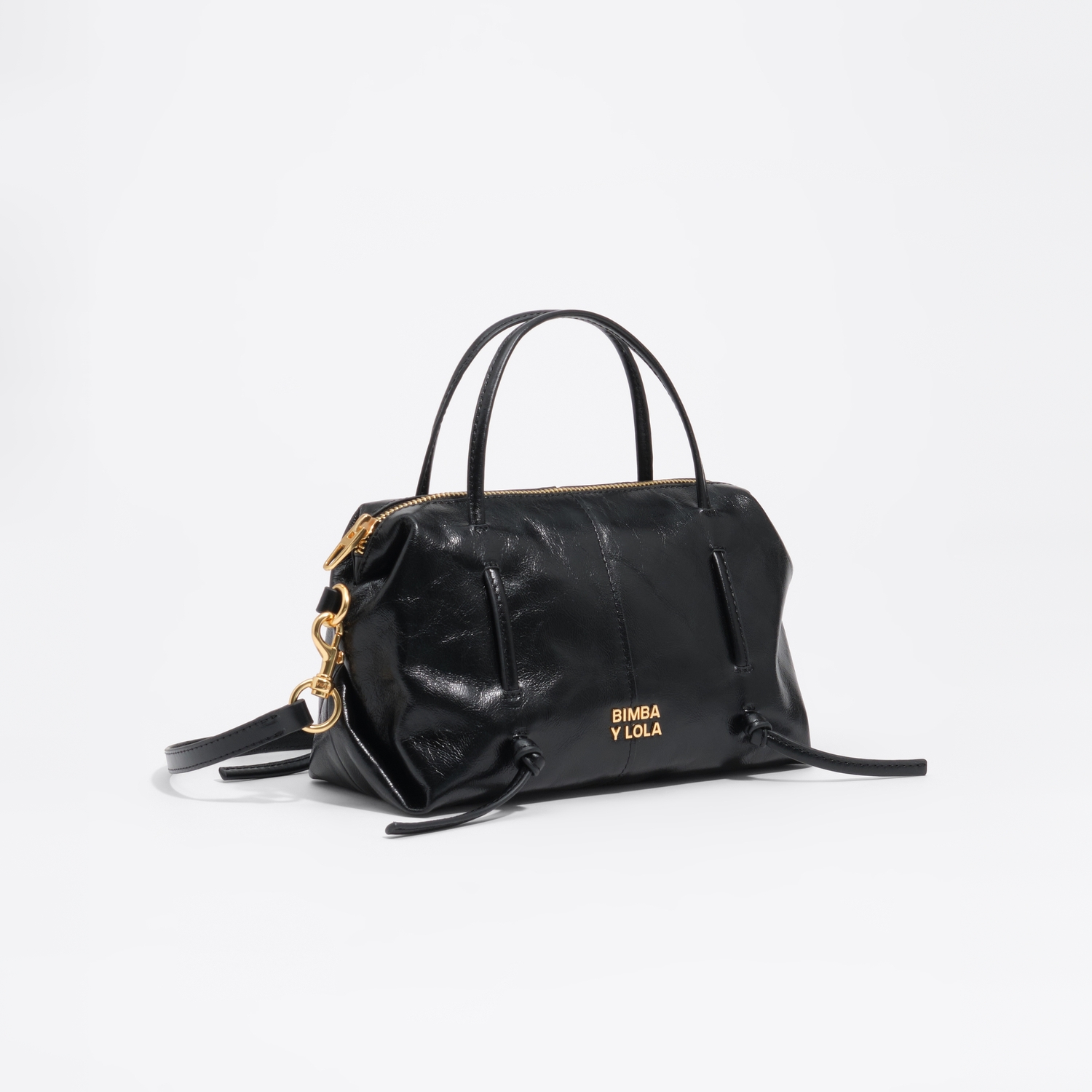BIMBA Y LOLA Mini black leather Lolita bag