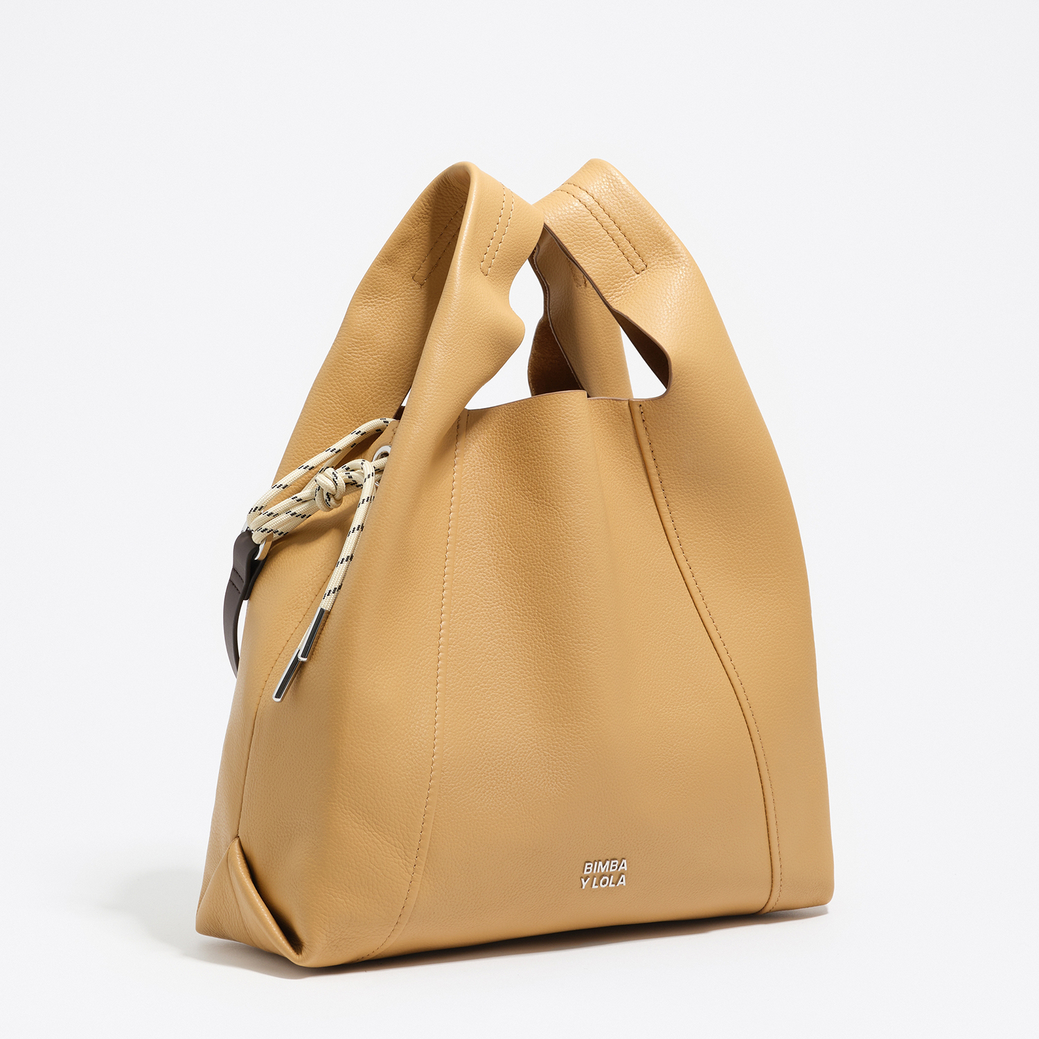 BIMBA Y LOLA Medium Sahara leather Paper bag