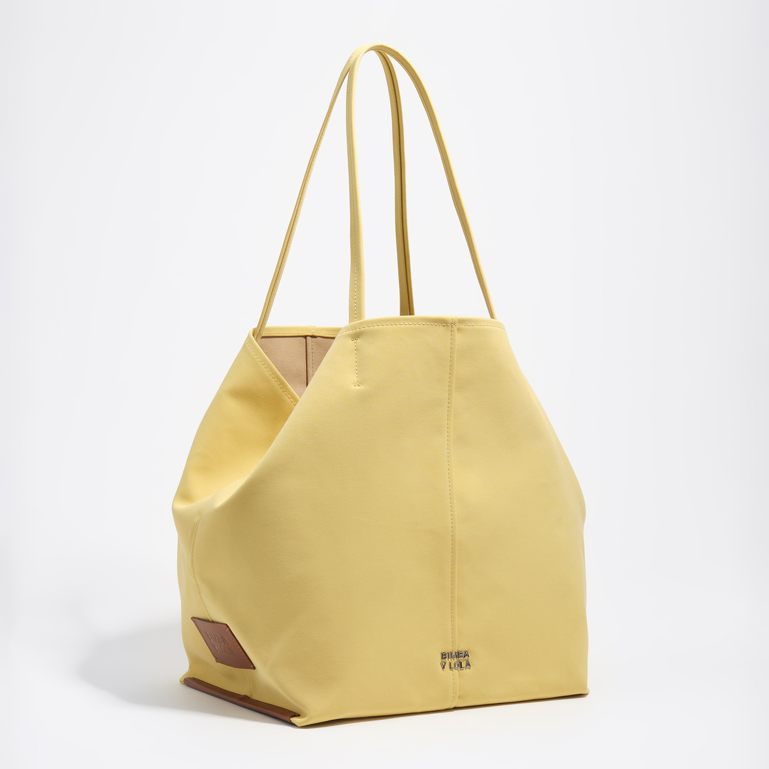 BIMBA Y LOLA Large banana gabardine shopper bag