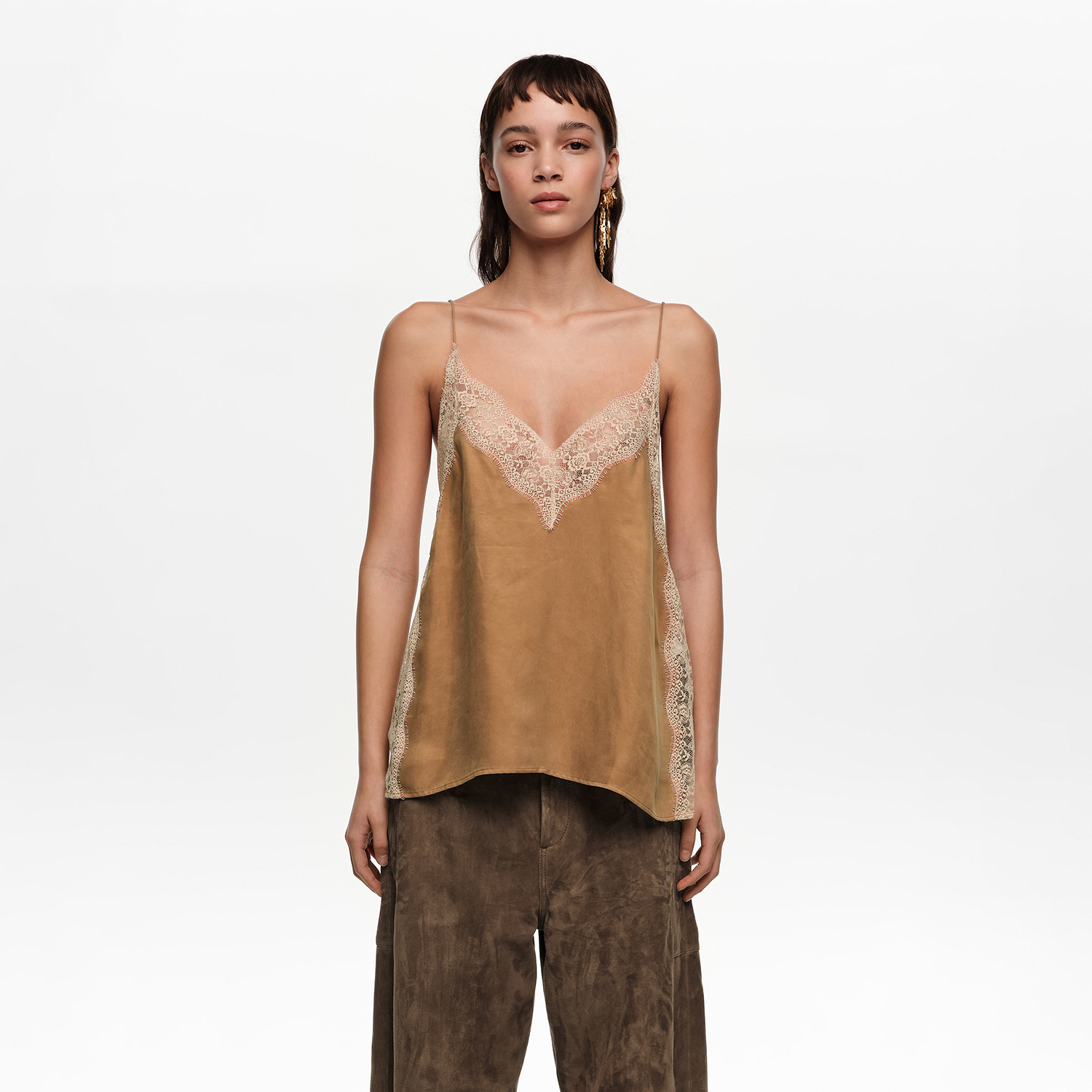 BIMBA Y LOLA Toffee lace camisole top