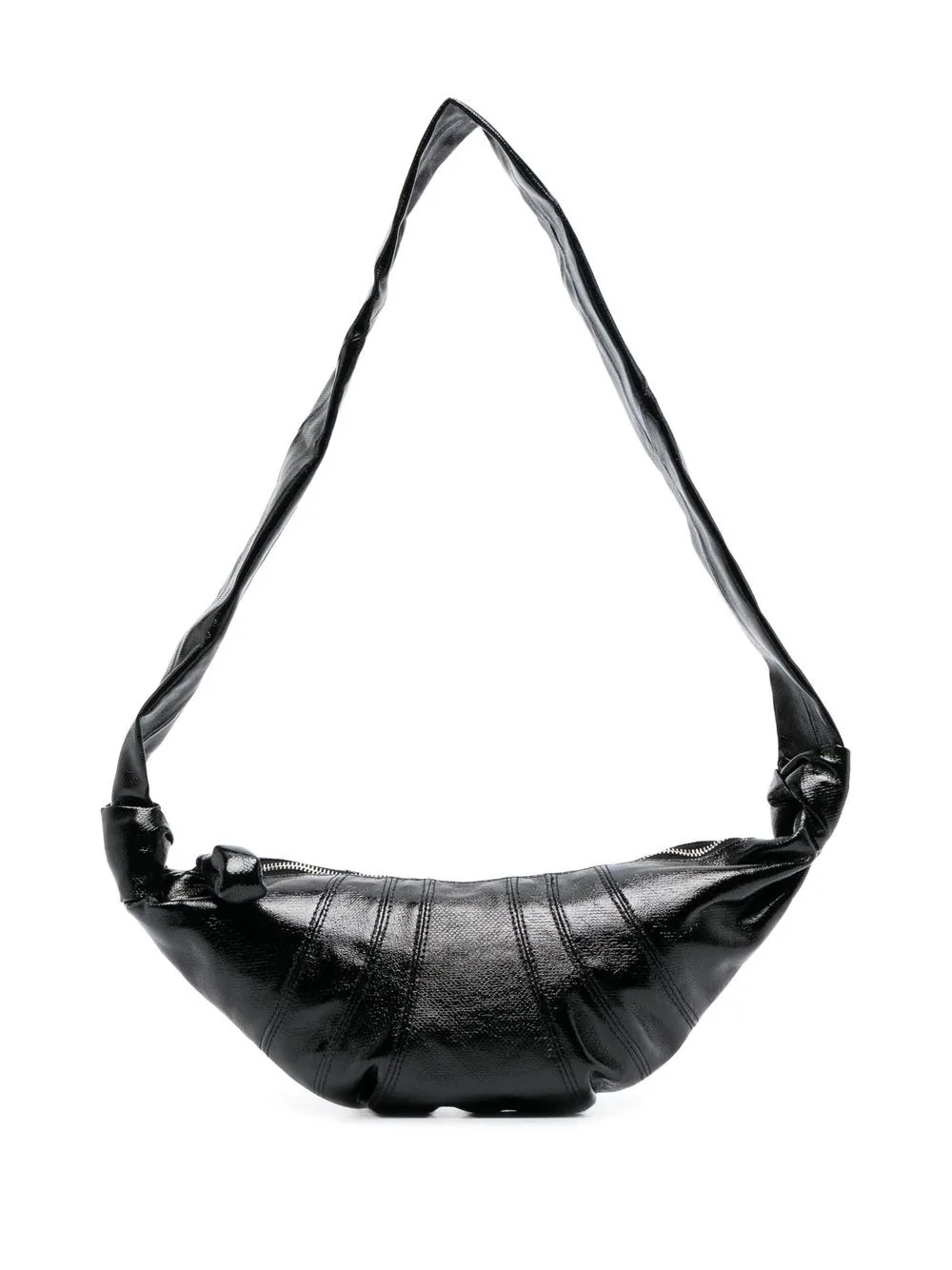 Photograph of Lemaire Small Coated Croissant Bag Black
