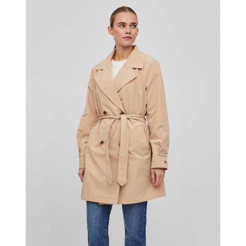 Vila Tie Waist Trench Coat Rather Saucy