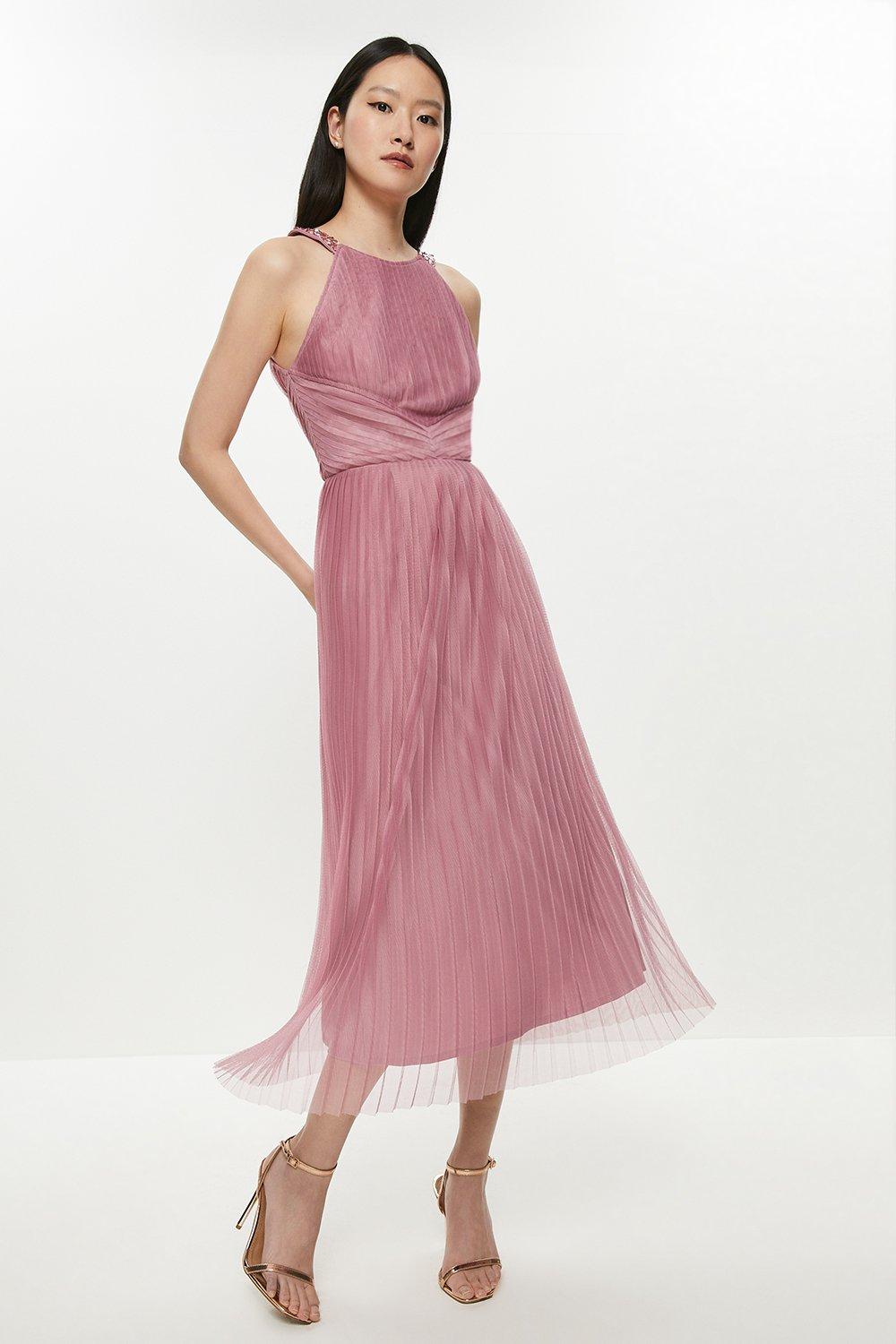 Dorothy perkins pleated midi dress store