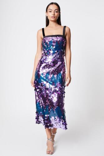 Dorothy perkins purple sequin dress cheap