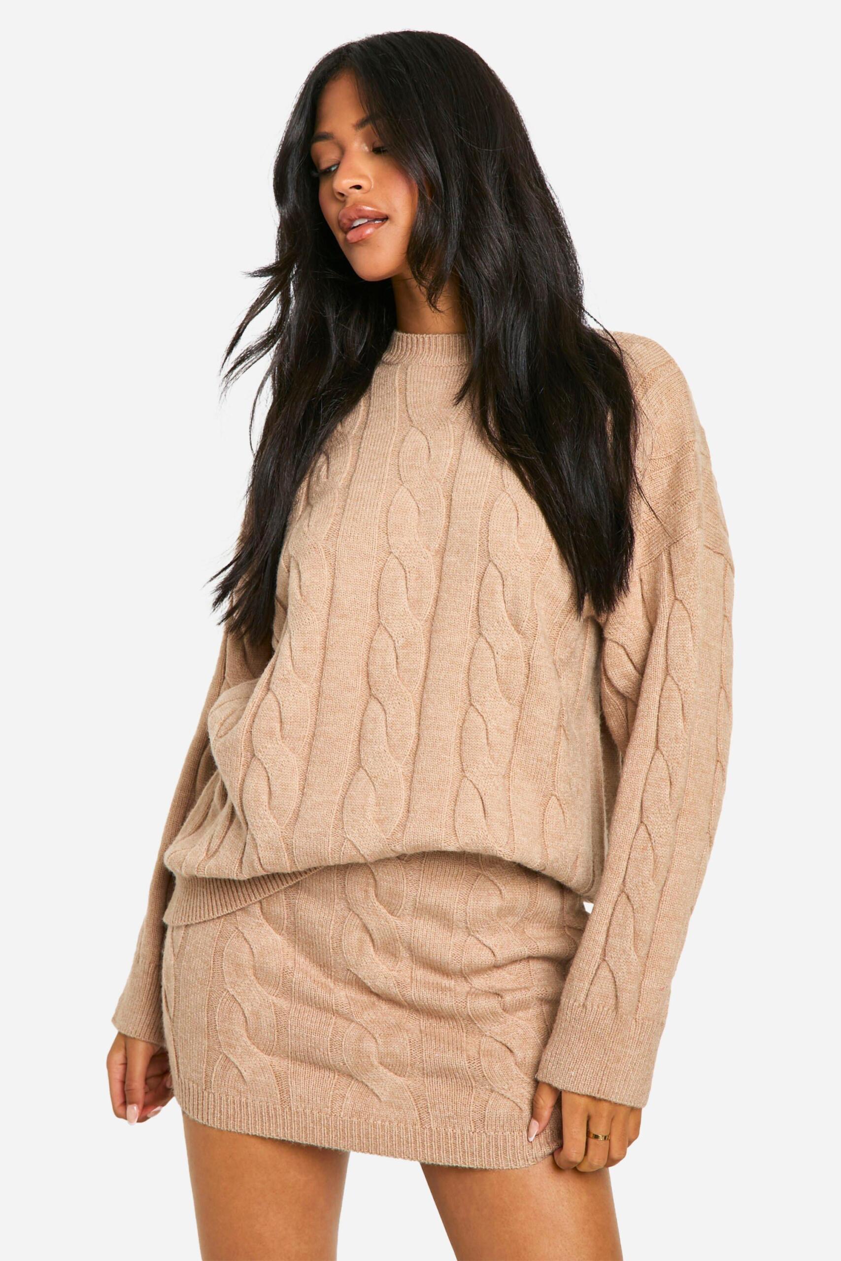 Knit jumper skirt shop