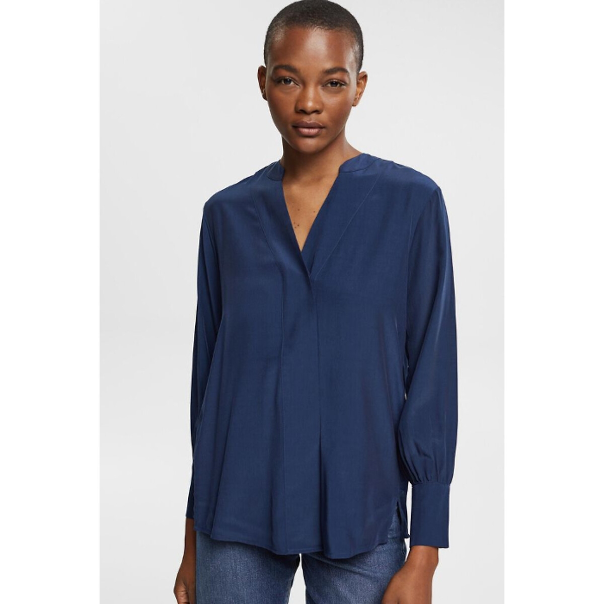 Photograph of Esprit Draping V-Neck Blouse