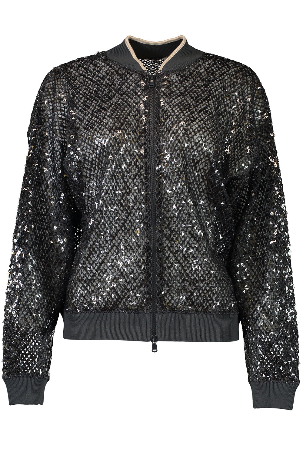 Photograph of Brunello Cucinelli Dazzling Sequinned Cardigan Navy