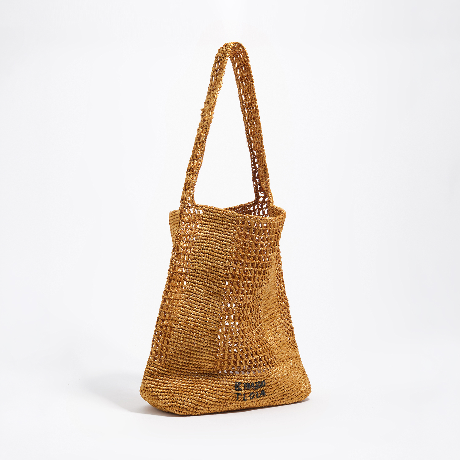 BIMBA Y LOLA Large gold shoulder bag