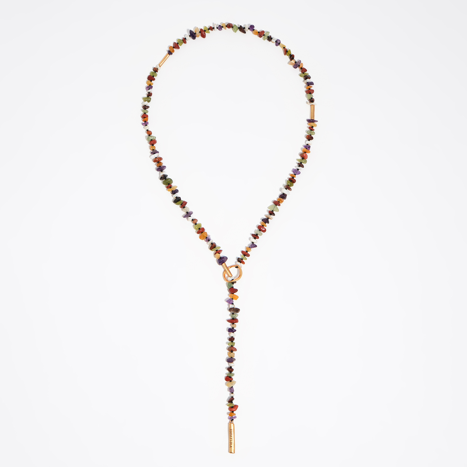 BIMBA Y LOLA Matte gold stones necklace