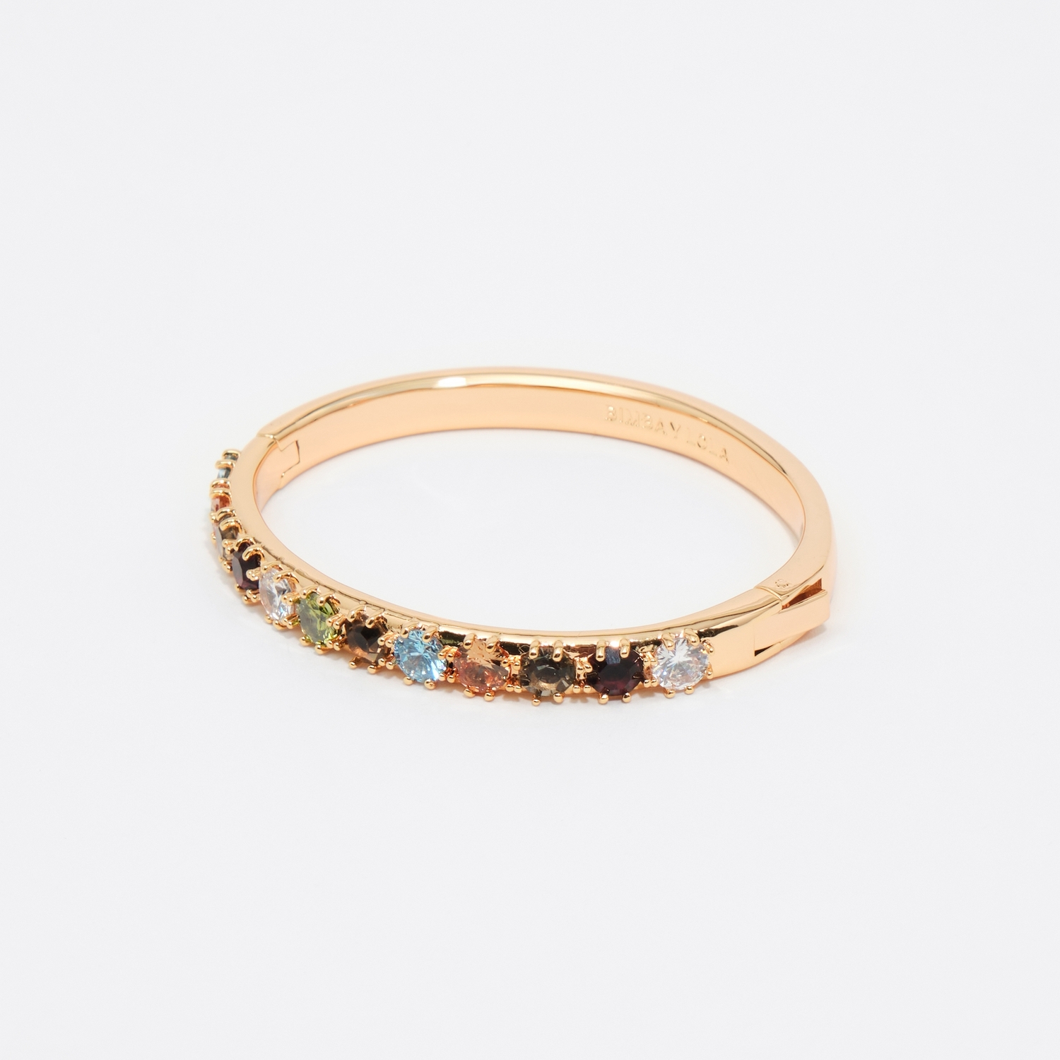 BIMBA Y LOLA Rigid multicolor crystals bracelet