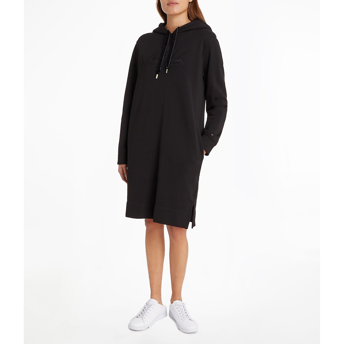 Tommy Hilfiger Cotton Hoodie Dress with Long Sleeves Rather Saucy